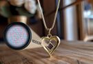 Novelty Christmas Gifts Heart Pendant With Miniaturized Bible Text My Nano Jewelry